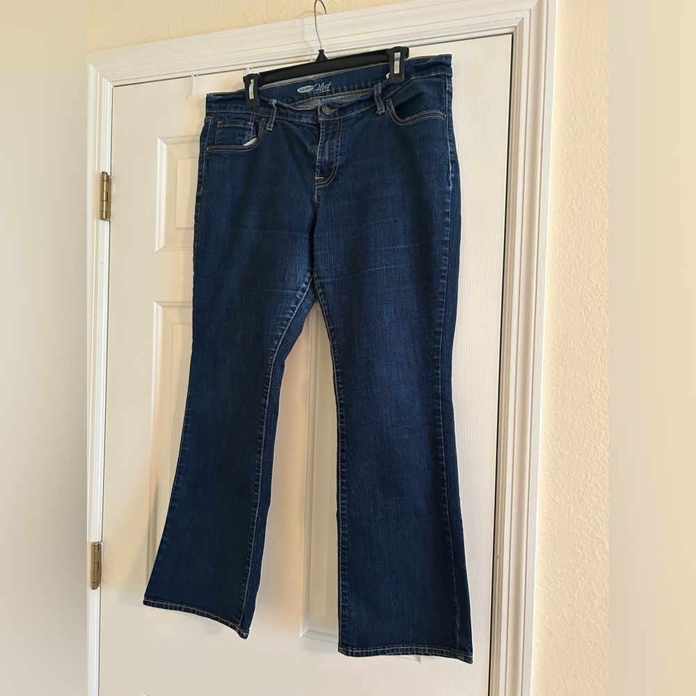 FLIRT BY OLD NAVY SIZE 14 ladies jeans FLARE BOTTOMS SUPER CUTE